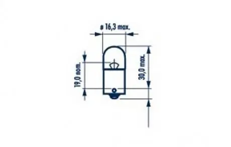 Автолампа R5W BA15s 5 W прозора NARVA 17171B2