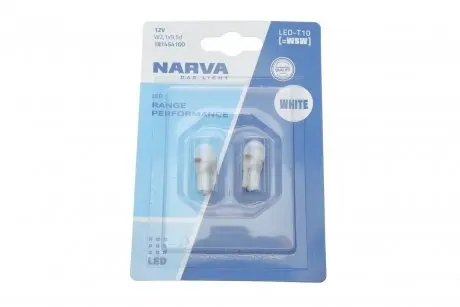 Автолампа W5W 12V 0.36W W2.1x9.5d LED (блистер/к-кт 2 шт).) NARVA 181454100