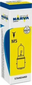 Лампочка BA20D 12V/35/35W (M5) MOTO. NARVA 42027