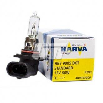 Лампа HB3 12V 60W P20D Стандарт NARVA 48005 (фото 1)