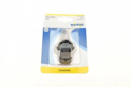 Автолампа HB4/9006 12V 51W P22d (Американские типы) (блистер/1шт)) NARVA 480064000