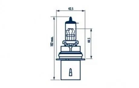 Лампа HB5 12V 65/55W PX29t STANDARD NARVA 48007
