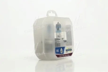 Лампа розжарювання SET H4 12V 60/55 W P43t RANGE POWER +110 (к-т 2шт) NARVA 48061S2