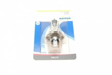 Автолампа H4 12V 100/90W P43t Rallye (блистер/ 1шт)) NARVA 489014000