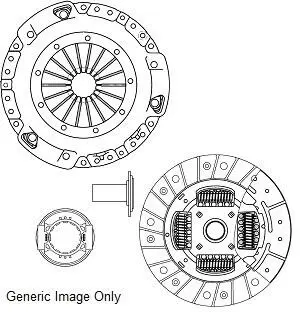 Комплект сцепления T5 1.9TDI (62-77kw) 03-(228mm))(под сплошной маховик) National CK10115S