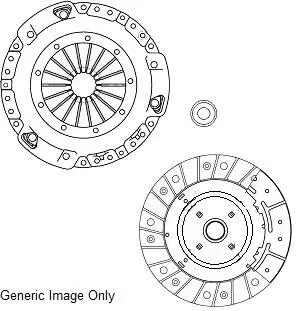 Комплект зчеплення Transit V347 2.2TDCi 06- (115/140PS) (250mm) National CK10320