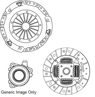 Комплект зчеплення з вижимним DOKKER/LOGAN/ SANDERO II 1.5 dCi 12- (215mm26z) National CK10367-37