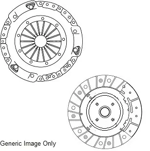 Комплект зчеплення Transit (V184) 2.4TDCi 04- (260mm) National CK10415