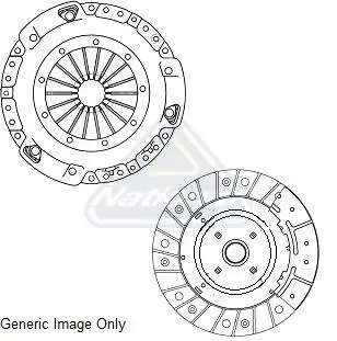 Комплект сцепления Opel Insignia A 2.0CDTI 08- (250mm) National CK10433
