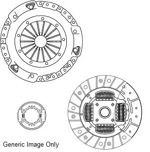 Комплект зчеплення Opel Astra F/Vectra A 1.4/1.6i 88-01 (200mm) National CK9058