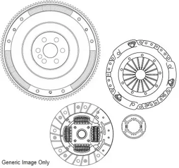 Комплект для переоборудования Avensis 99-08/Corolla 02-09 2.0 D-4D (235mm)(сплошной+к-кт сцепления)) National CK9814F