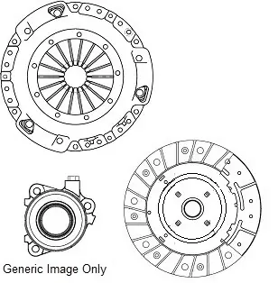Комплект зчеплення Opel Vectra C/Saab 9-3 1.9CDTI 04- (240mm) (+Вижимний) National CK9892-49