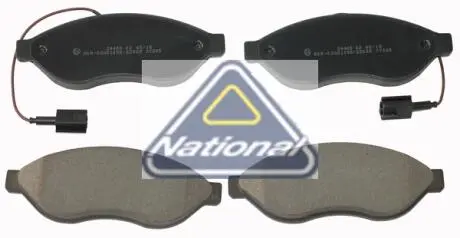 Тормозные колодки перед. Jumper/Ducato/Boxer 06- (1.1-1.5t) National NP2285