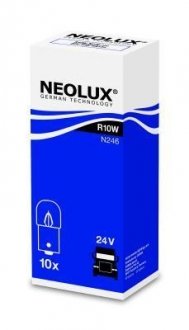 Автолампа R10W BA15s 10 W белая NEOLUX N246