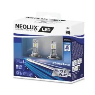 Лампа светодиодная LED H7/H18 Cool White 6500К 12V (комплект 2 шт.) NEOLUX N499DWBS-2SCB