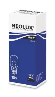 Автолампа W16W W2,1x9,5d 16 W прозрачная NEOLUX N921