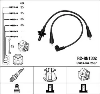 Проволока зажигания, набор NGK 2587