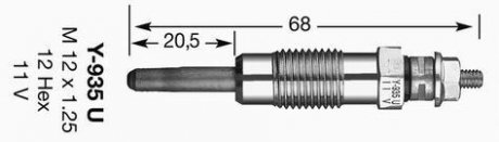 Свічка розжарювання NGK 4791