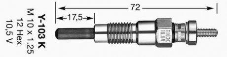 Свеча накаливания NGK 6325