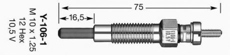 Свеча накаливания NGK 6525