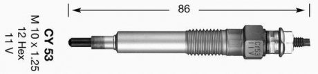 Свічка розжарювання NGK CY53