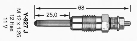 Свічка розжарювання NGK DPOWER19