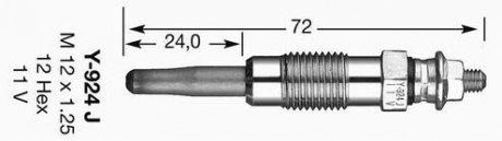 Свеча накаливания NGK DPOWER1