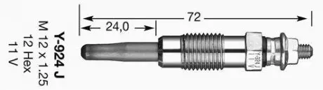 Свічка розжарювання NGK DPOWER1