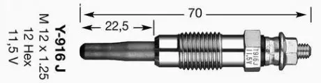 Свеча накаливания NGK DPOWER6