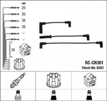 Проволока зажигания, набор NGK RCCR301