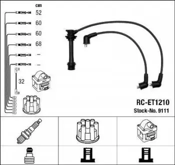 Фото дроти запалення, набір NGK RCET1210 Дроти запалення, набір NGK RCET1210