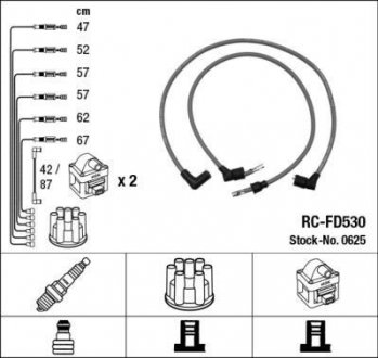 Проволока зажигания, набор NGK RCFD530