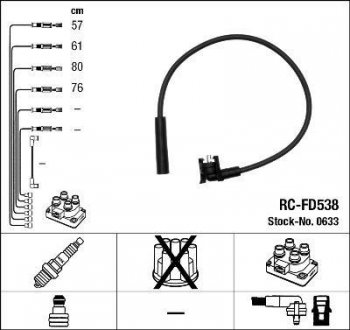 Проволоки зажигания NGK RCFD538