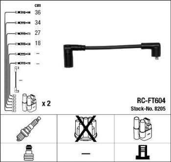 Проволока зажигания NGK RCFT604