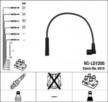 Проволока зажигания, набор NGK RCLD1205