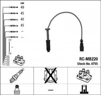 Проволока зажигания, набор NGK RCMB220