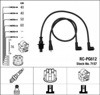 Проволока зажигания, набор NGK RCPG612