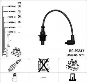 Проволока зажигания, набор NGK RCPG617