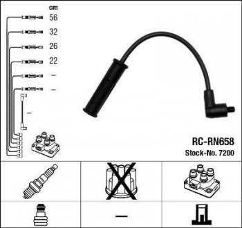 Проволоки зажигания NGK RCRN658