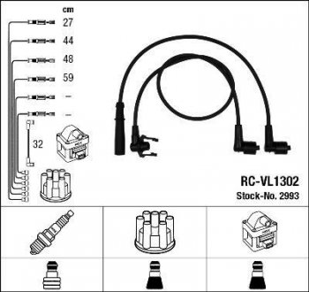 Проволока зажигания, набор NGK RCVL1302