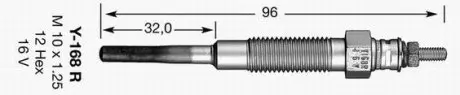 Свічка розжарювання NGK Y168R