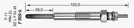 Свеча накаливания NGK Y532J