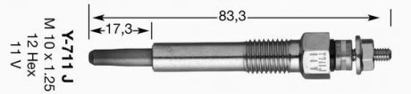 Свічка розжарювання NGK Y711J