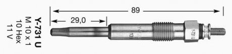 Свічки нак Y-731U PCA NGK Y731U