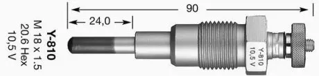 Свеча накаливания NGK Y810
