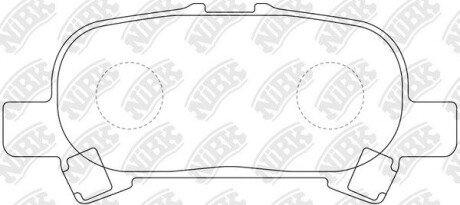 Колодки гальм. NiBK PN0427