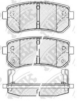 Колодки дискового тормоза NiBK PN0436