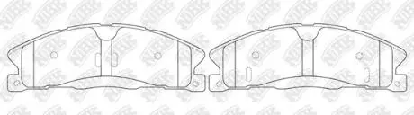 Колодки дискового гальма NiBK PN0623