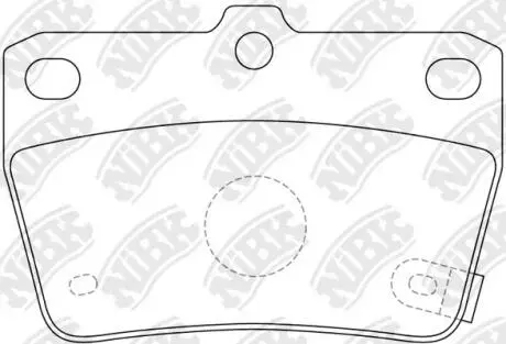Колодки гальм. NiBK PN1424