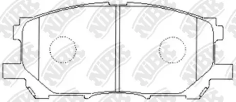 Колодки гальм. NiBK PN1497